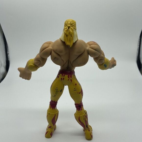 WWE Hulk Hogan Jakks Pacific Flex'ems Wrestling Figure 2002 WWF Bendable Rubber - Picture 3 of 5